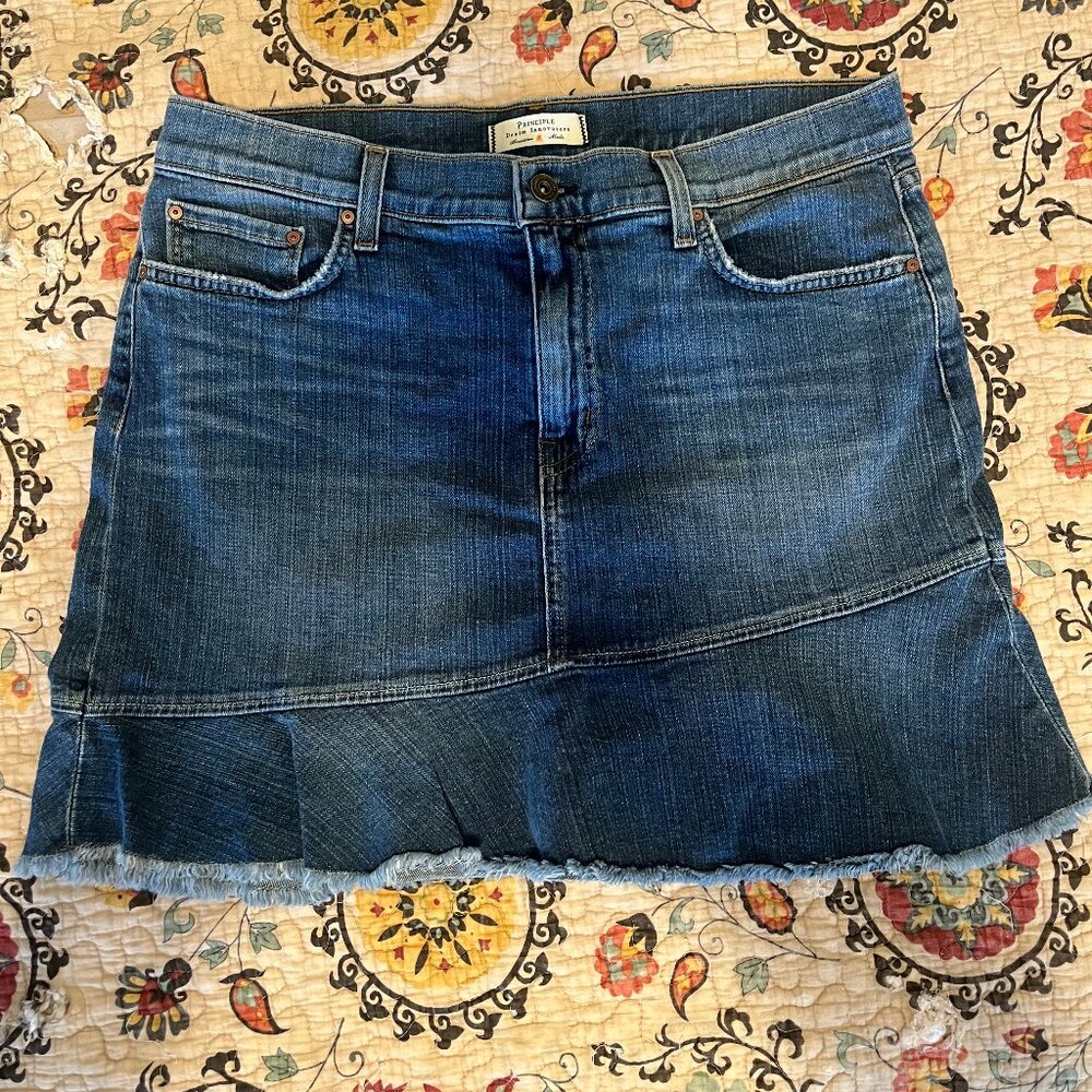 Principle Denim Innovators -Mini Skirt Sz 29 waist
